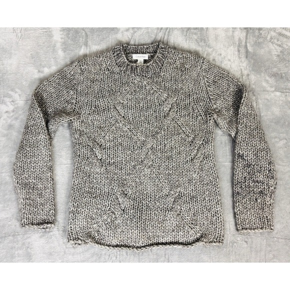 Calvin Klein Sweaters - Vintage Calvin Klein Womens Chunky Cable Knit Sweater Wool Alpaca Blend Size S